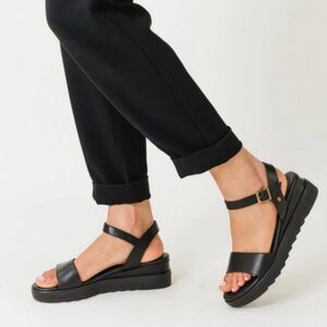 Soho Wedge Sandals - 9 - Patina / Portland Leather Goods